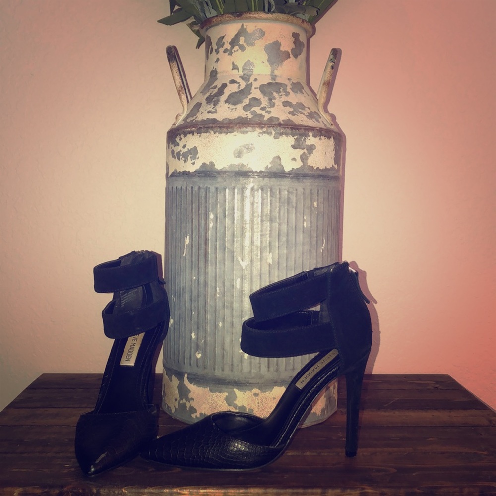 Black Steve Madden stilettos